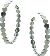 OLIVIA WELLES Cammie Heart Hoop Earrings