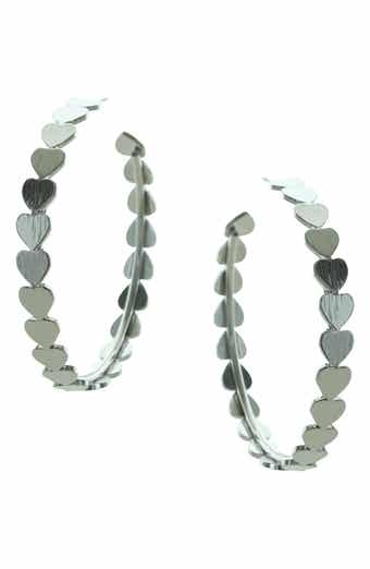 Cammie Heart Hoop Earrings