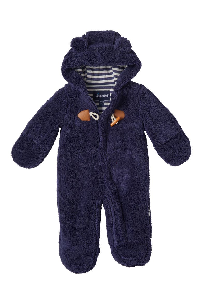 Kids' Toggle Faux Fur Pram, Main, color, NAVY
