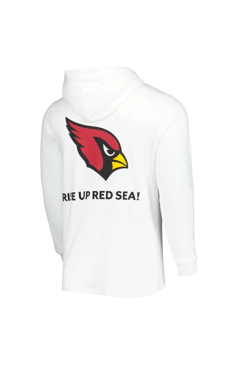 vineyard vines Men's Vineyard Vines White Arizona Cardinals Local Long Sleeve Hoodie T-Shirt, Alternate, color, White