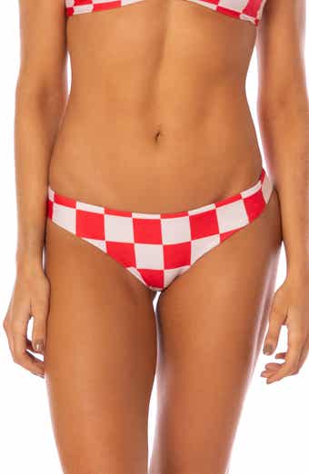 Maaji Cherry Checker Flirt Reversible Bikini Bottoms