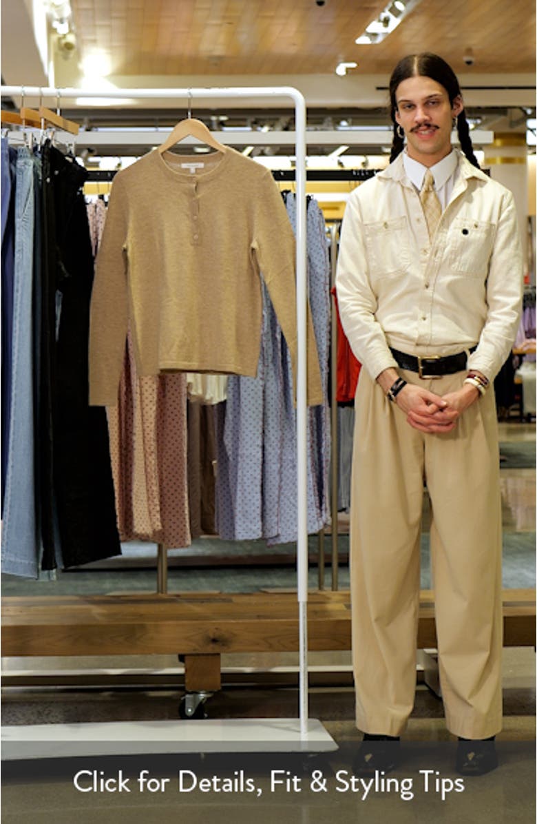 Lounge Merino Wool & Cashmere Blend Henley, sales video thumbnail