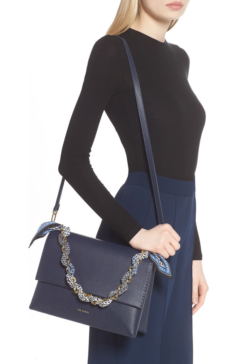 Ted Baker London Evangli Leather Shoulder Bag, Alternate, color,