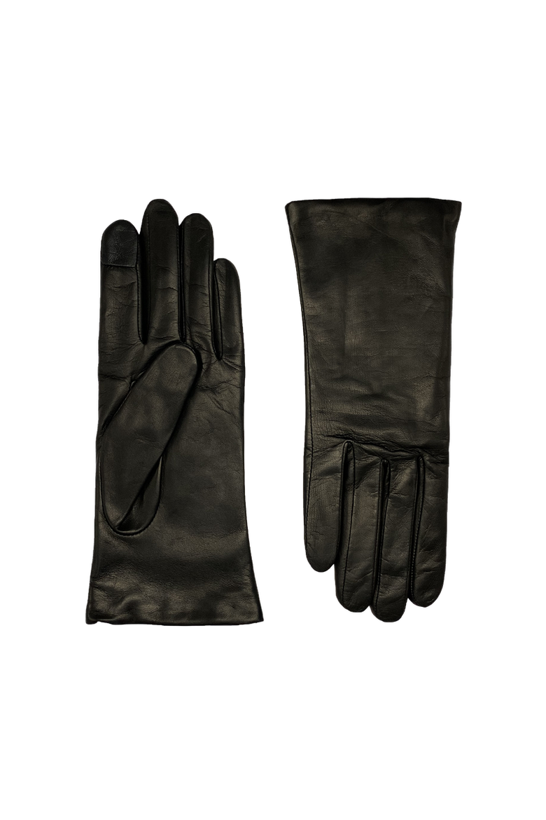 Ines Cashmere Lined Lambskin Gloves, Main, color, Tnoir