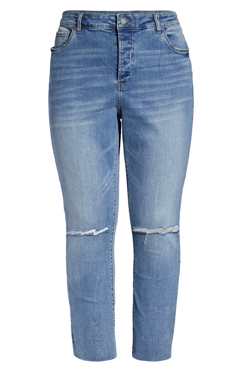 BLANKNYC Madison Distressed Straight Leg Ankle Jeans, Alternate, color, 