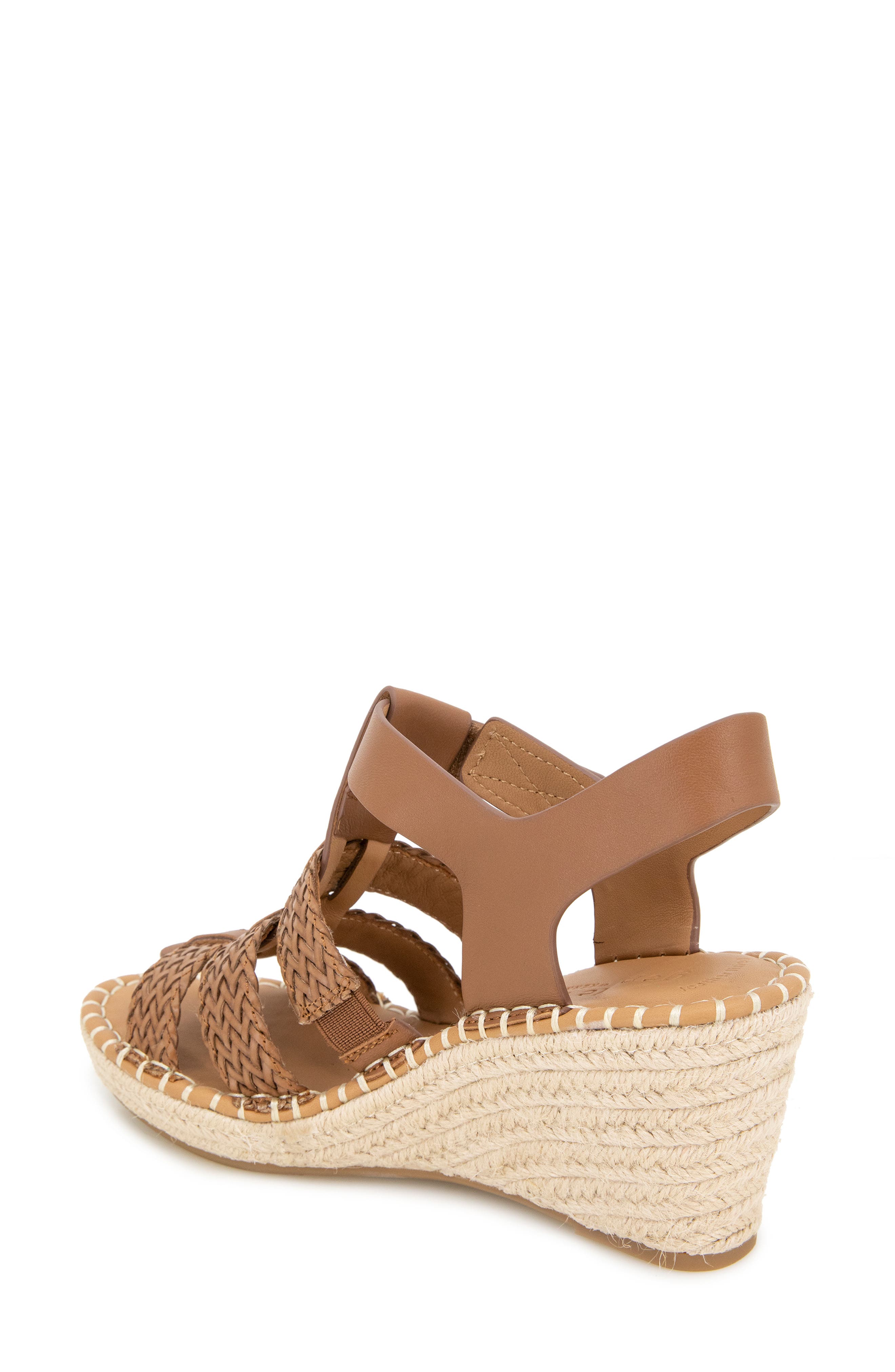 Gentle Souls Caplin Slingback Espadrille Platform Wedge Sandal, Alternate, color, Tan Leather