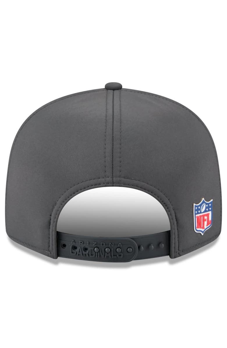 New Era Men's New Era Charcoal Arizona Cardinals 2025 Sideline Cold Weather Split Panel 9FIFTY Snapback Hat, Alternate, color, Charcoal