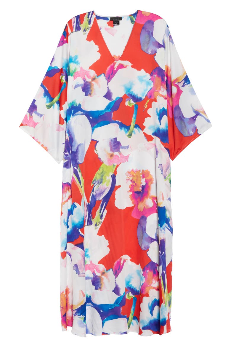 Tahiti Caftan, Alternate, color, RED SALSA RED