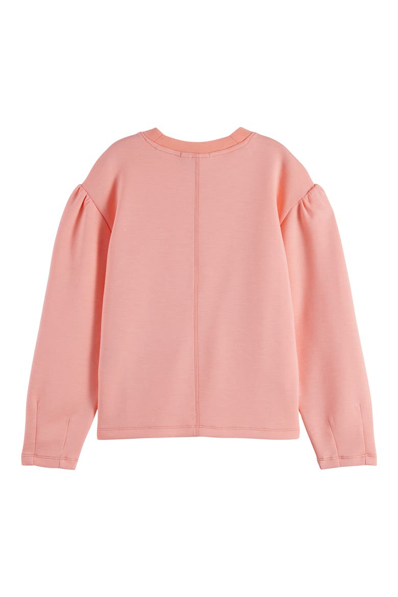 Kids' Regular Fit Cotton Crewneck Sweater, Alternate, color, APRICOT BLUSH