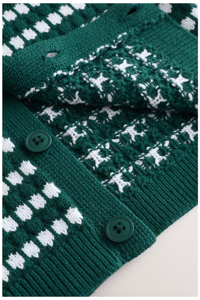 Kids' Mono Stripe Crochet Polo & Shorts Set, Alternate, color, GREEN