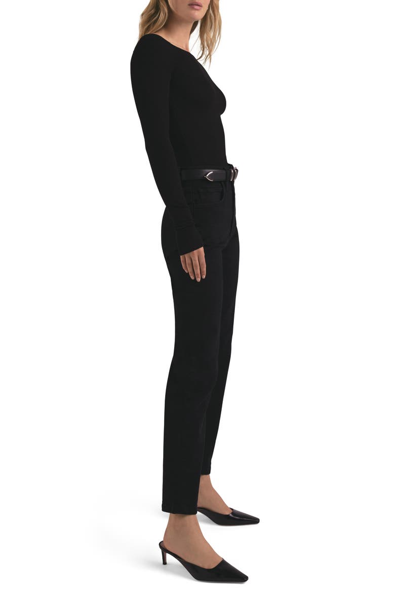 Favorite Daughter The Sydney Off the Shoulder Long Sleeve Top, Alternate, color, Black