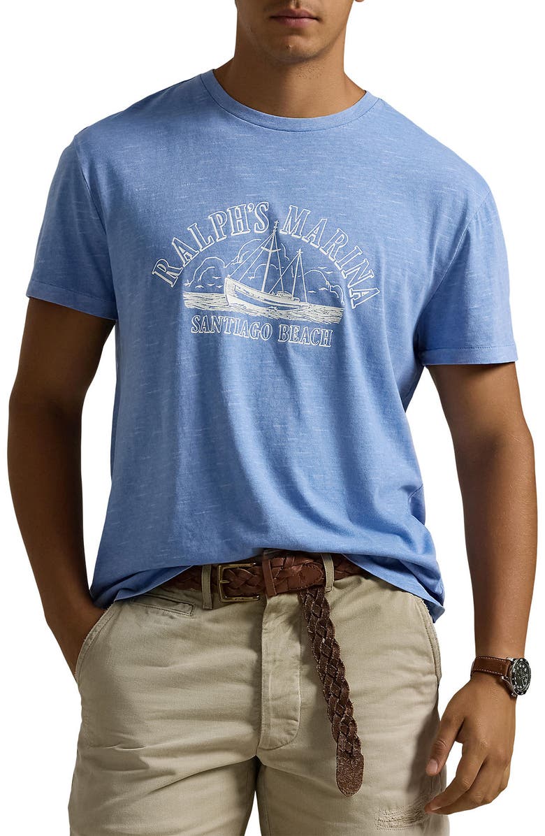 Polo Ralph Lauren Ralph's Marina Santiago Beach Graphic T-Shirt, Main, color, 