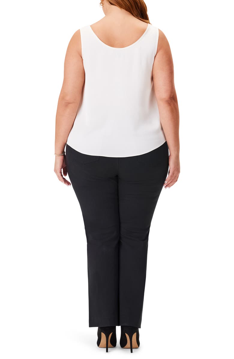 NIC+ZOE Scoop Neck Satin Chiffon Tank Top, Alternate, color,