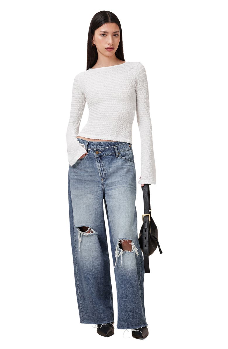 AllSaints Aki Connie Boatneck Top, Alternate, color,