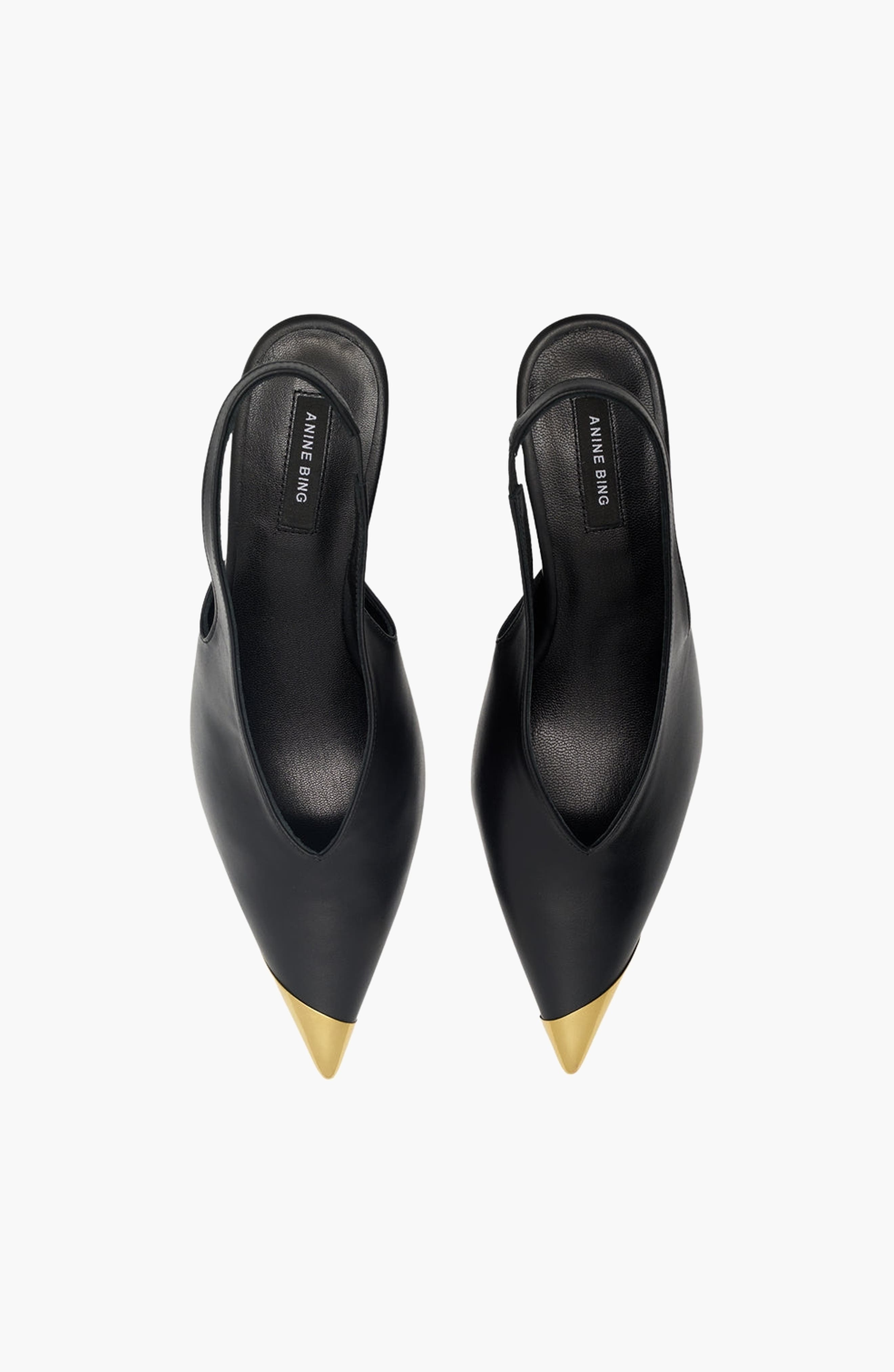 Nelly Metal Toe Slingback Heel, Alternate, color, Black