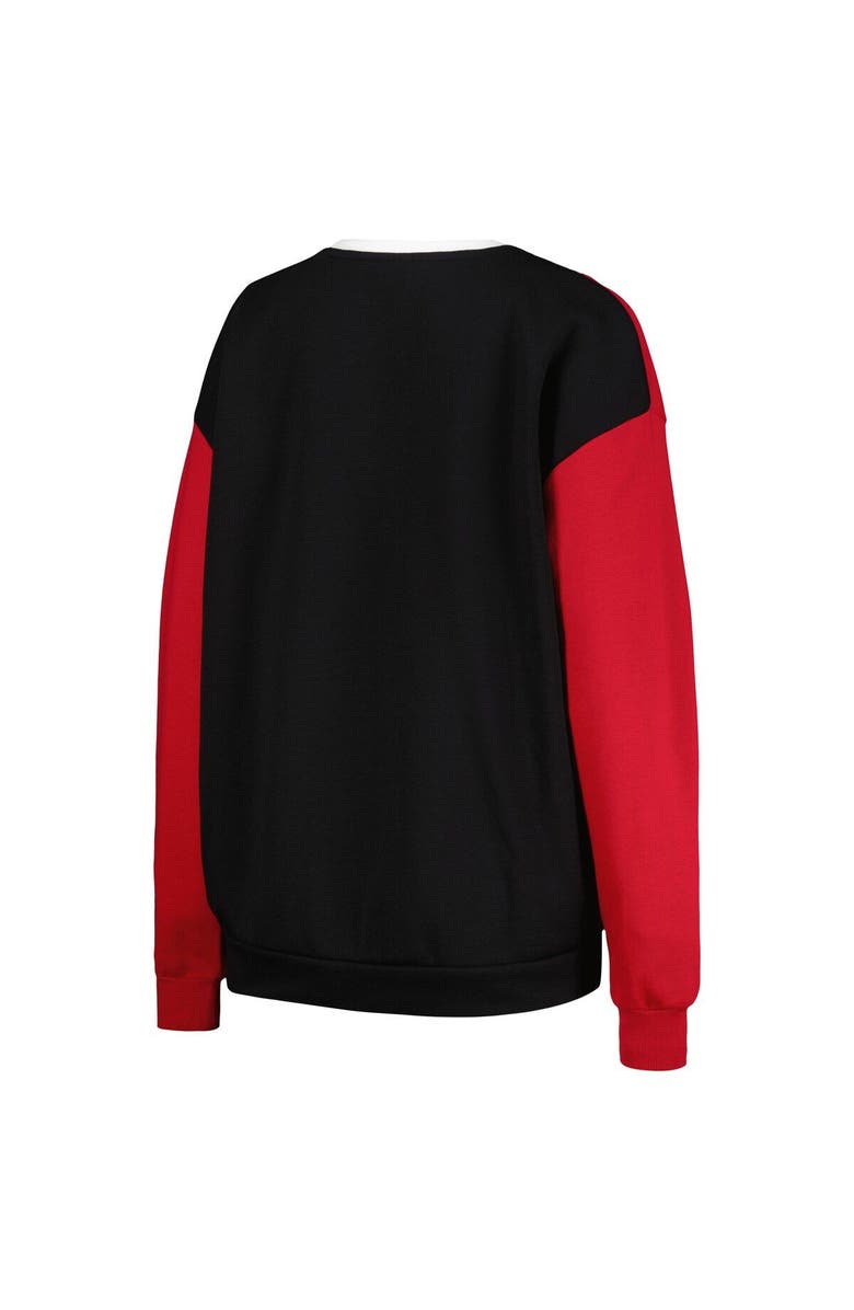 GAMEDAY COUTURE Women's Gameday Couture White/Black USC Trojans Vertical Color-Block Pullover Sweatshirt, Alternate, color, White