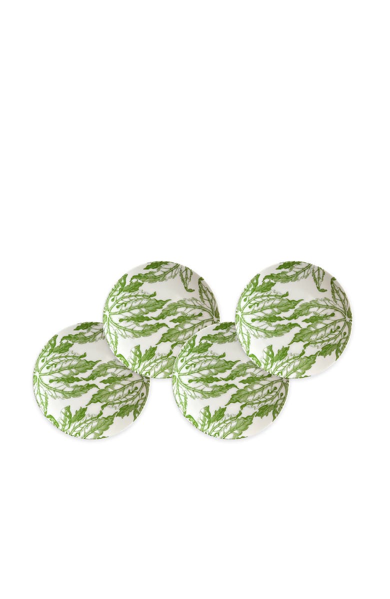 Caskata Freya Small Plates - Porcelain - Set 4, Main, color, Green