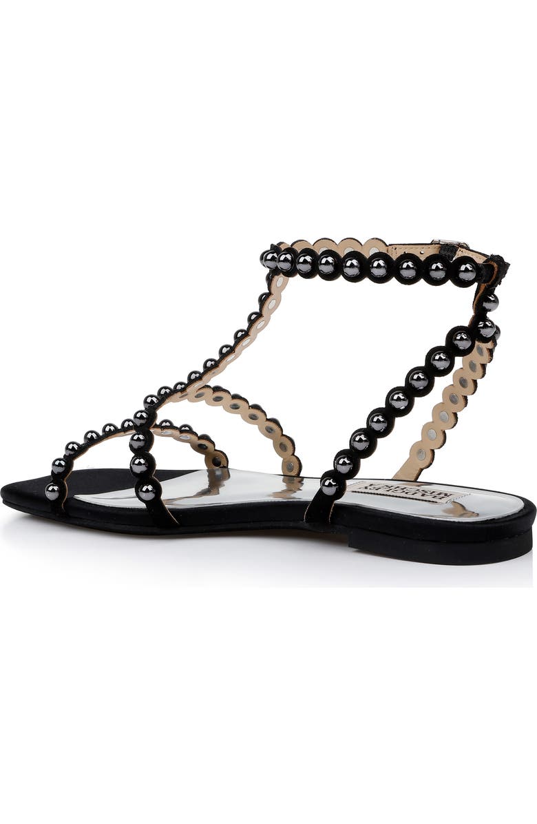 Badgley Mischka Collection Cami Embelished T-Strap Sandal, Alternate, color,