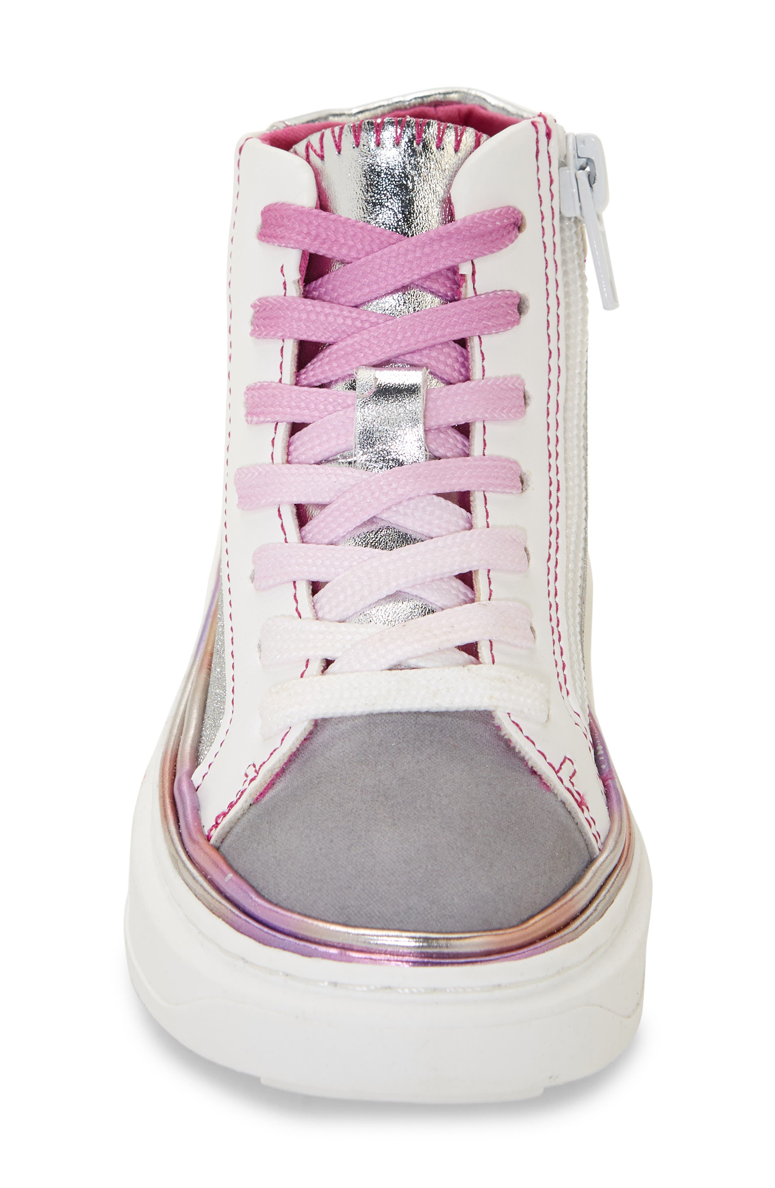 Steve Madden Kids' Glossy Sneaker, Alternate, color, 