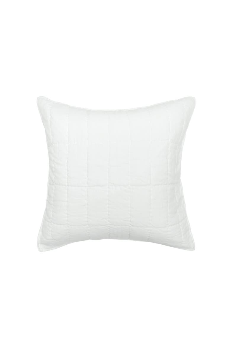 Odine Dove Euro Pillow Sham, Main, color, White