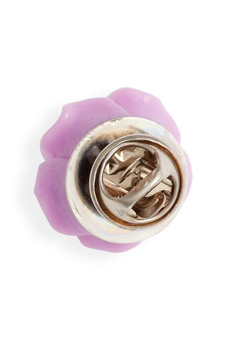 Floral Lapel Pin, Alternate, color, PURPLE