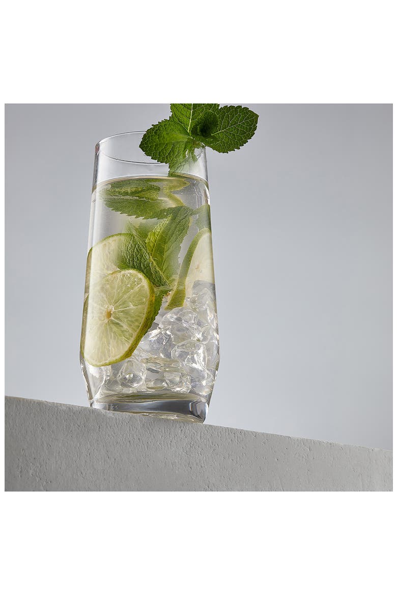 Gwen Crystal Highball Drinking Glass - Set of 4, Alternate, color, NO COLOR