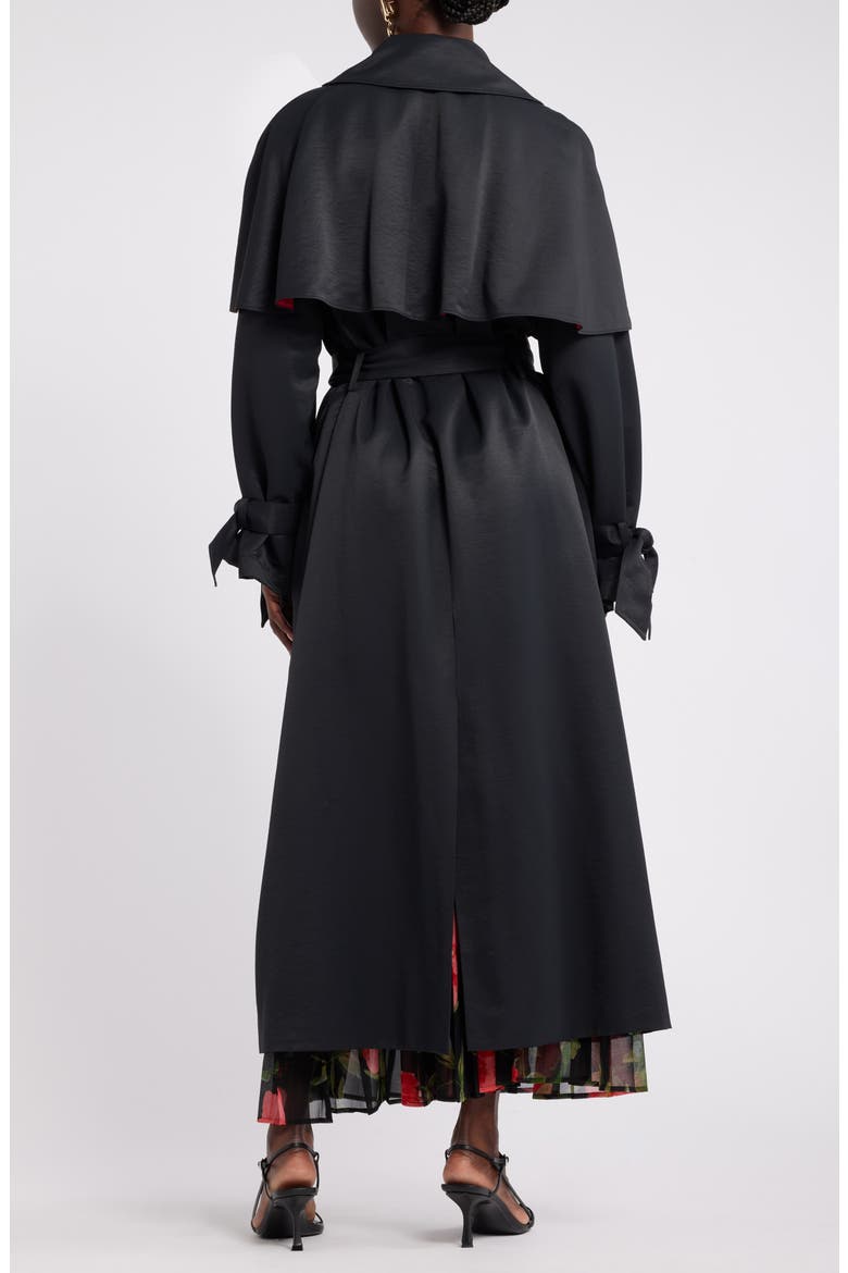 Harbison Trench Coat, Alternate, color, BLACK