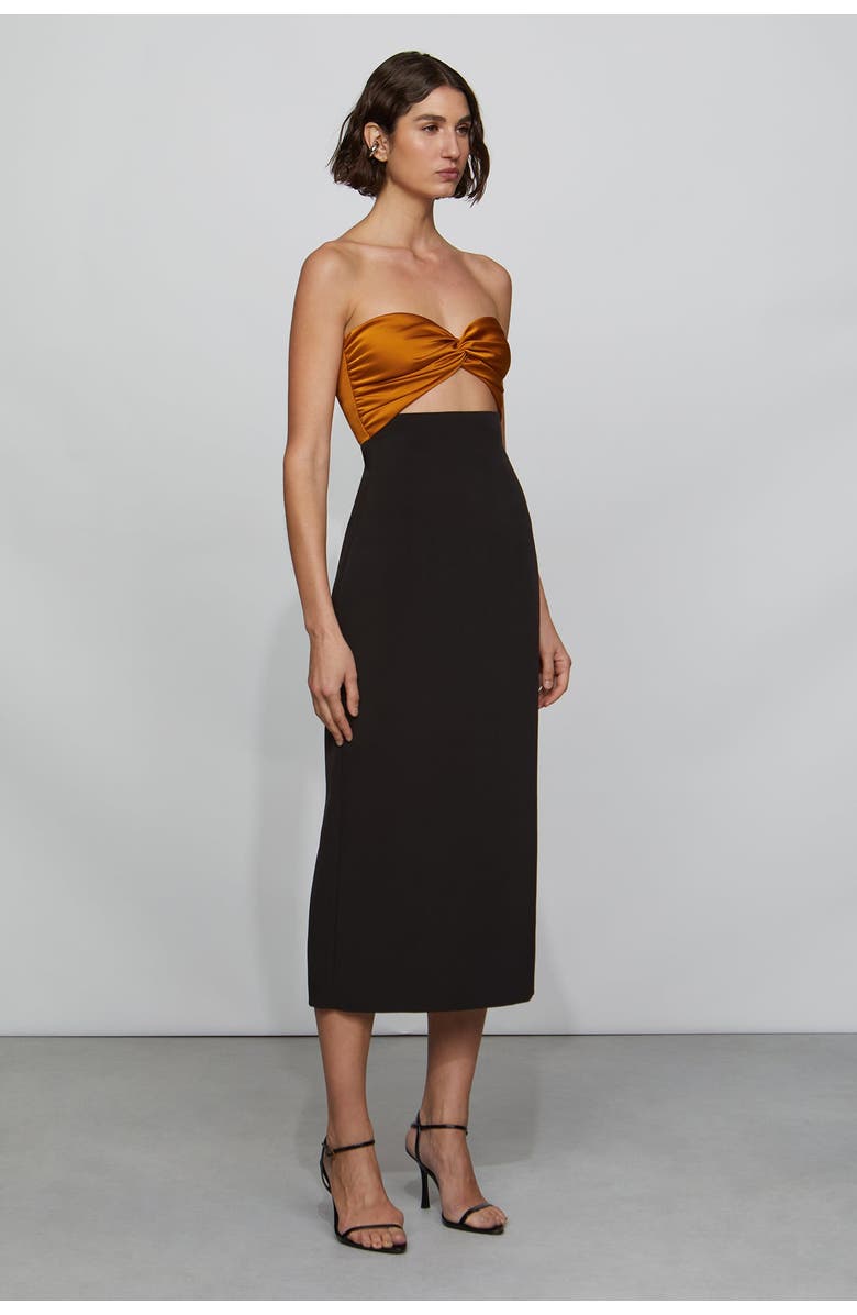 Et Ochs Marlo Dress, Alternate, color, Latte/Black