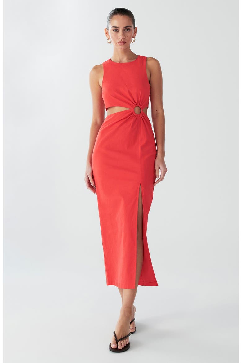 Marigot Dress, Alternate, color, Coral