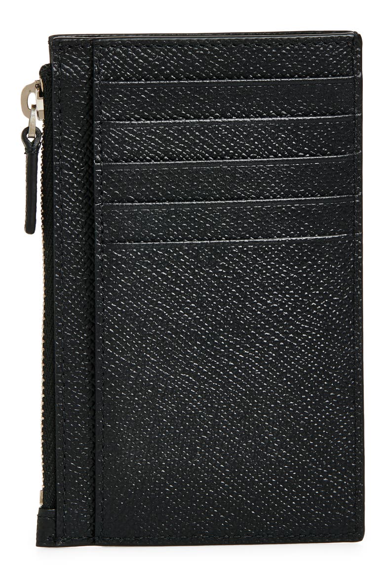 Long Leather Passport Case, Alternate, color, BLACK