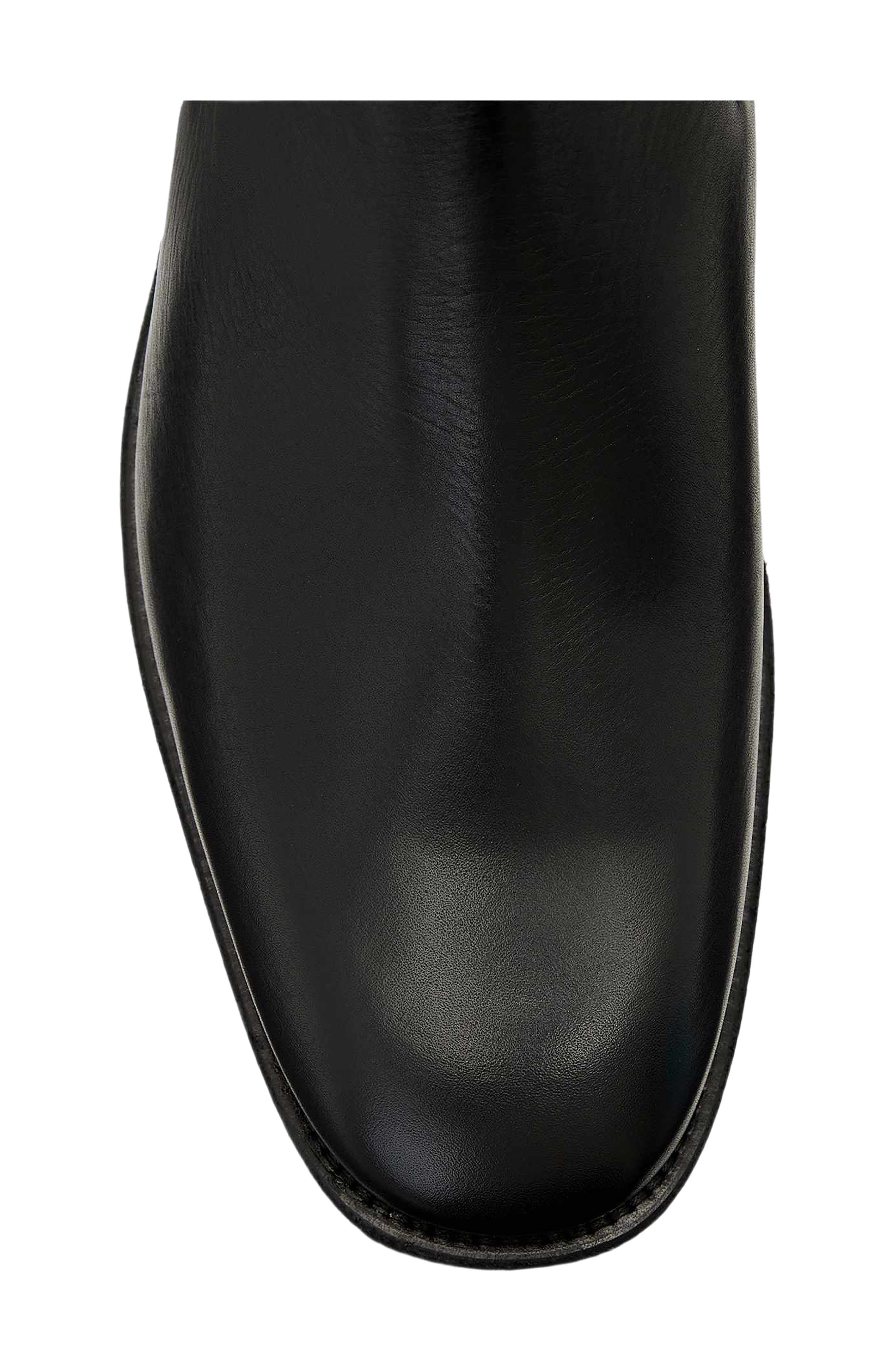 Cliff Leather Chelsea Boot, Alternate, color, BLACK