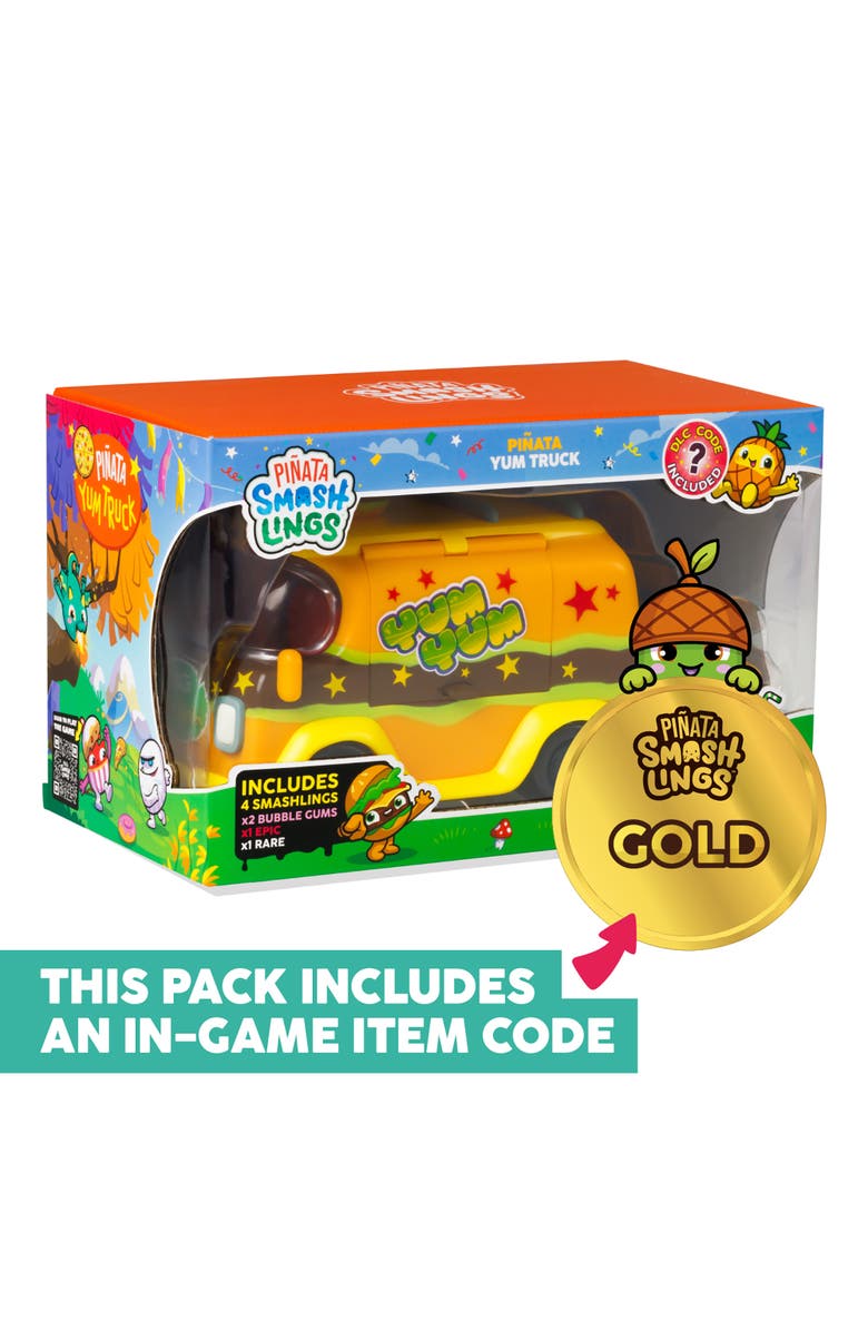 Pinata Smashlings Yum Yum Truck Playset with Accessories, Alternate, color, Multicolored