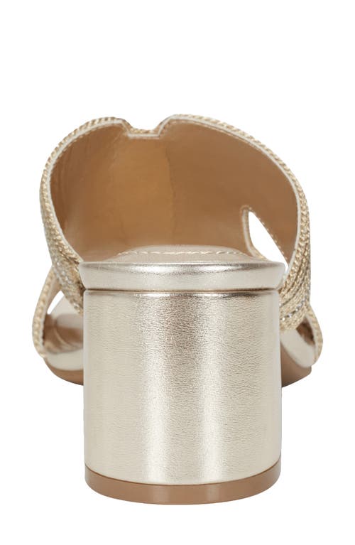 Shop Bandolino Molane Slide Sandal In Gold