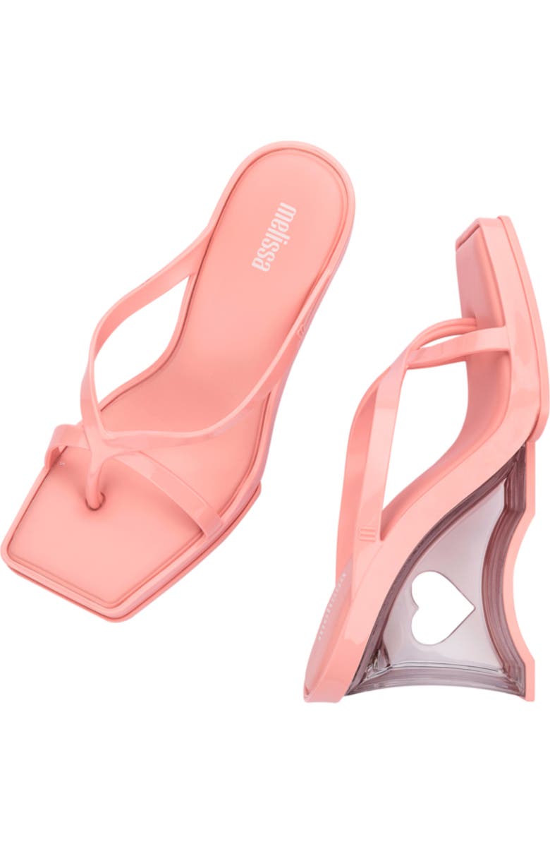 Melissa Strappy Wedge Sandal, Alternate, color, Pink/ Clear