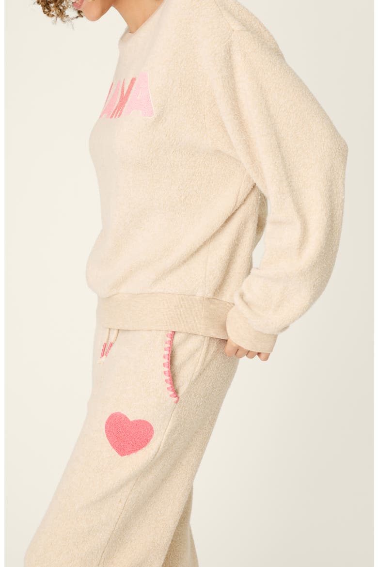 For the Mamas Cotton Blend Sweatshirt, Alternate, color, LIGHT OATMEAL