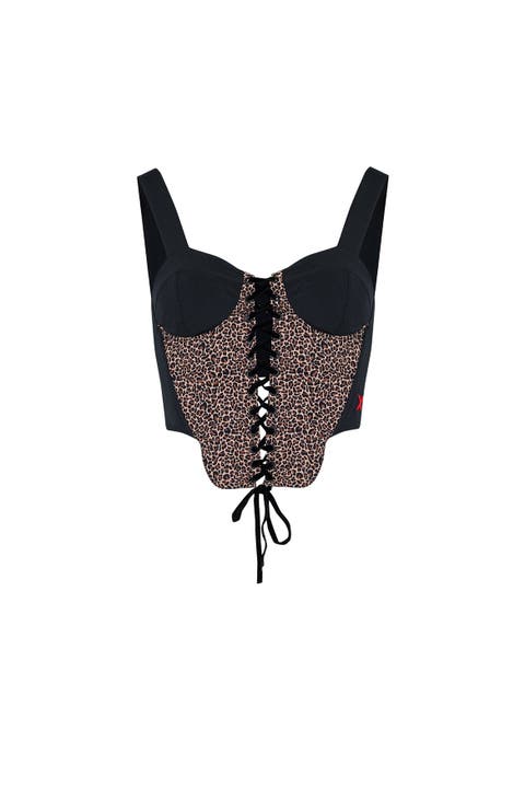 Free Heaven Leopard Corset Top
