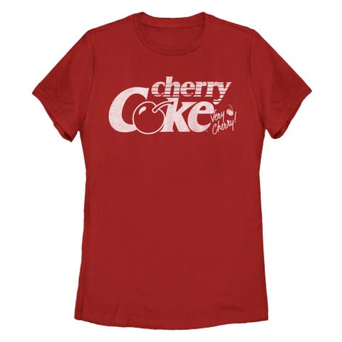 Women's Coca Cola Retro Cherry Coke Logo  Graphic T-Shirt