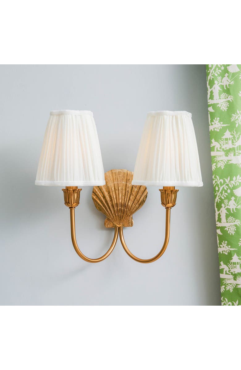 Mrs. Alice Marina Rechargeable Double Wall Light, Alternate, color, Brass