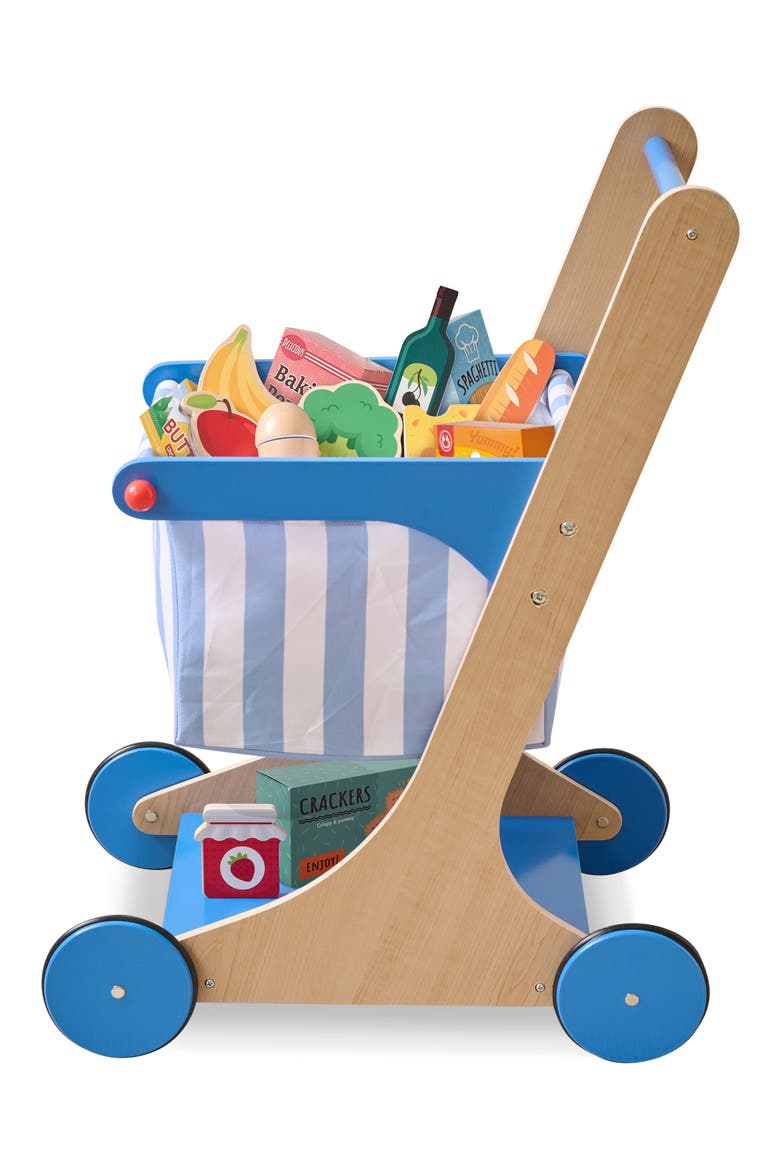 Little Helper Mr. Fresh Grocery Cart Playset, Alternate, color, BLUE
