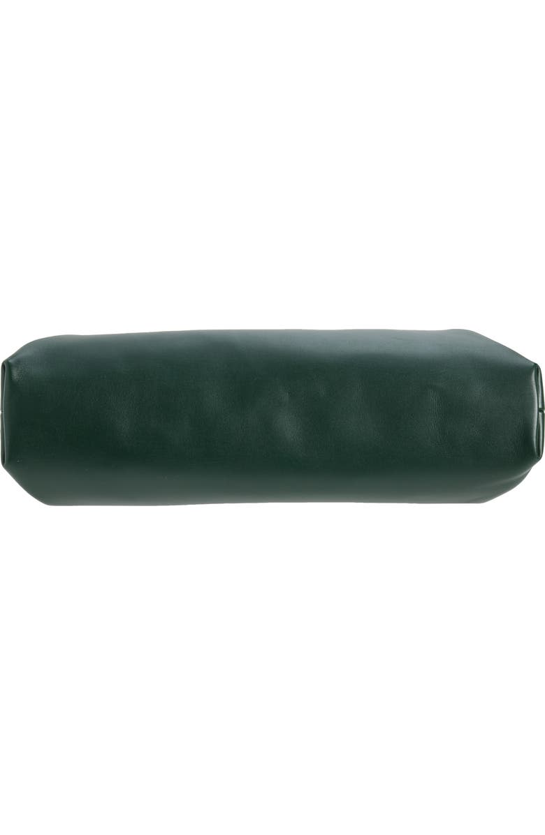 Bottega Veneta Leather East/West Clutch, Alternate, color, 3270 Alpi Green-Brass