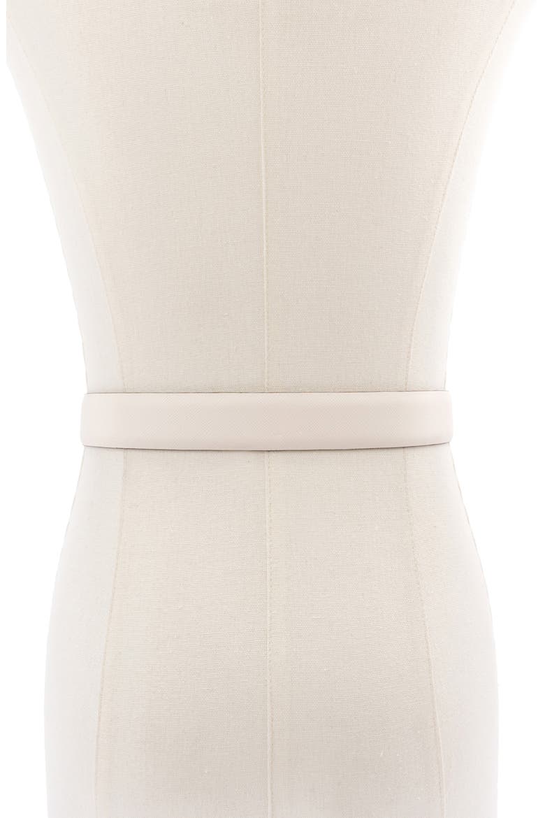 mel leather belt, Alternate, color, PARCHMENT