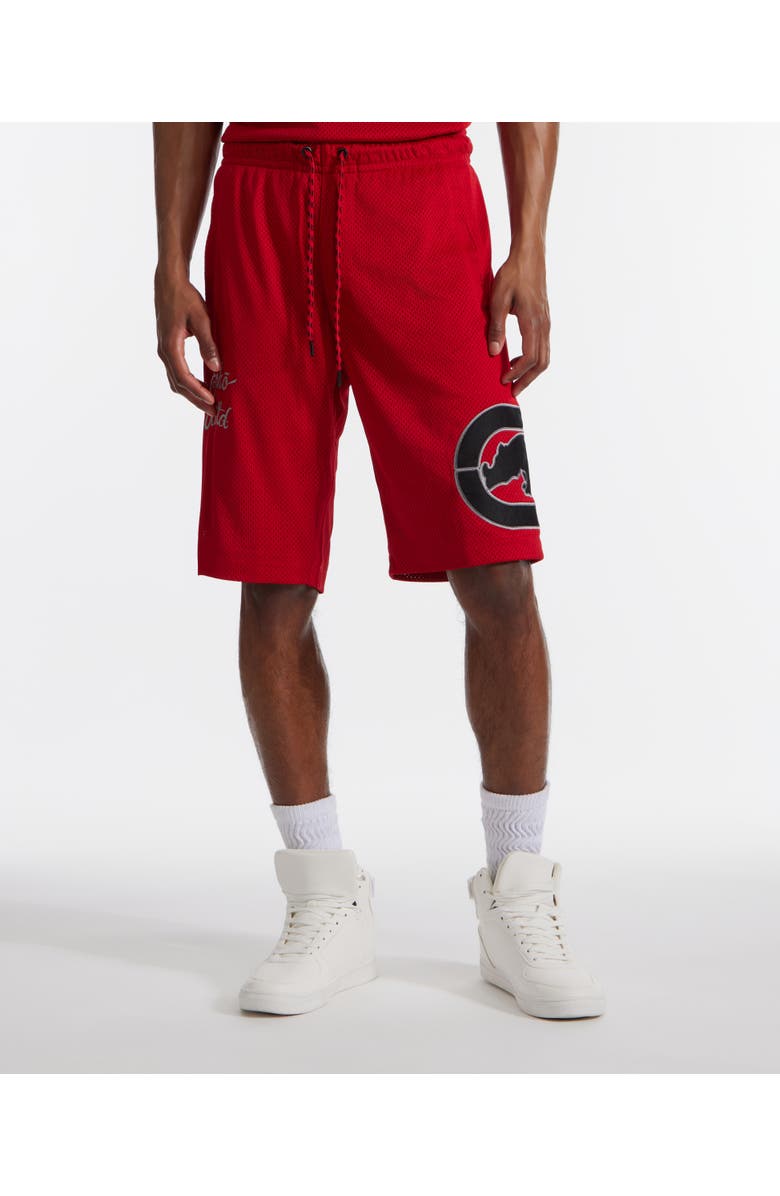 Ecko Unltd. Touch Base Birdseye Mesh Short, Main, color, True Red