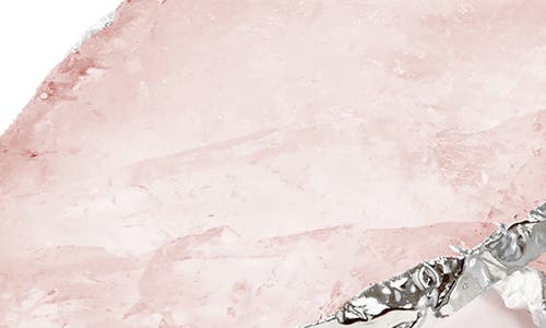 Anna New York Kivita Set Of 2 Rose Quartz Coasters In Rose Pink And Silver