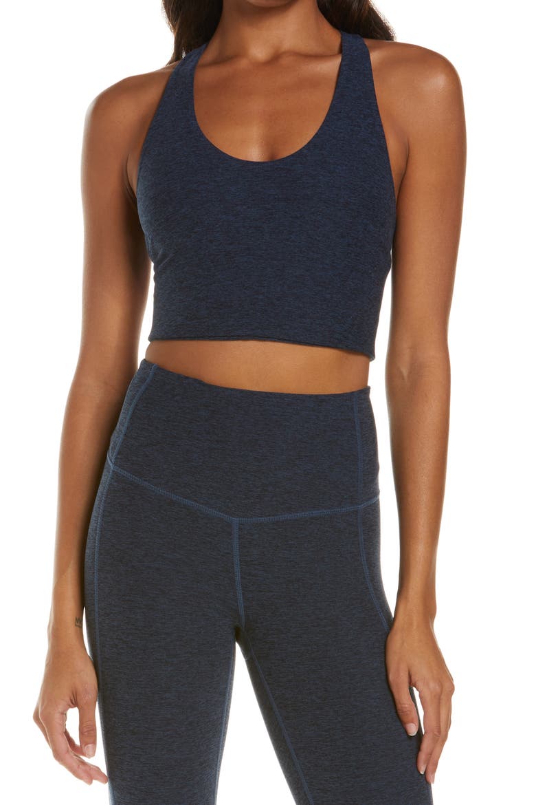 Zelsoft Longline Bra, Main, color, NAVY SAPPHIRE