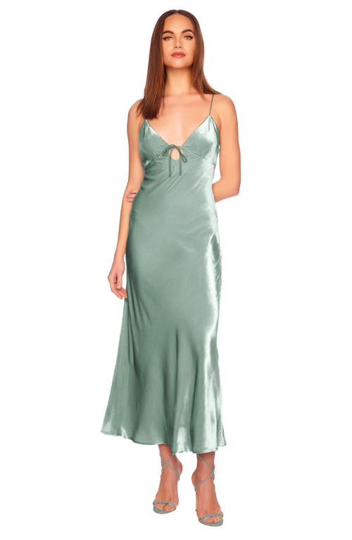 Susana Monaco Velvet Slipdress In Celadon
