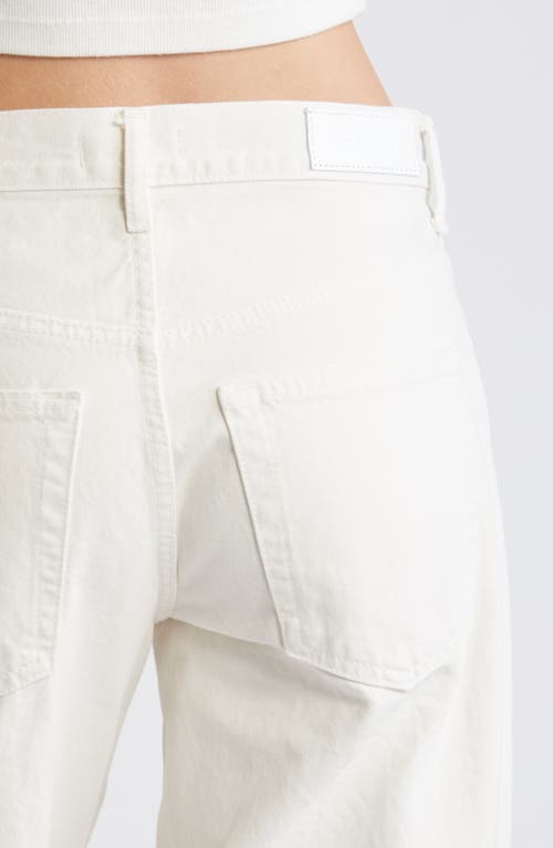Re/done Engineered Wide Leg Jeans In Vintage White