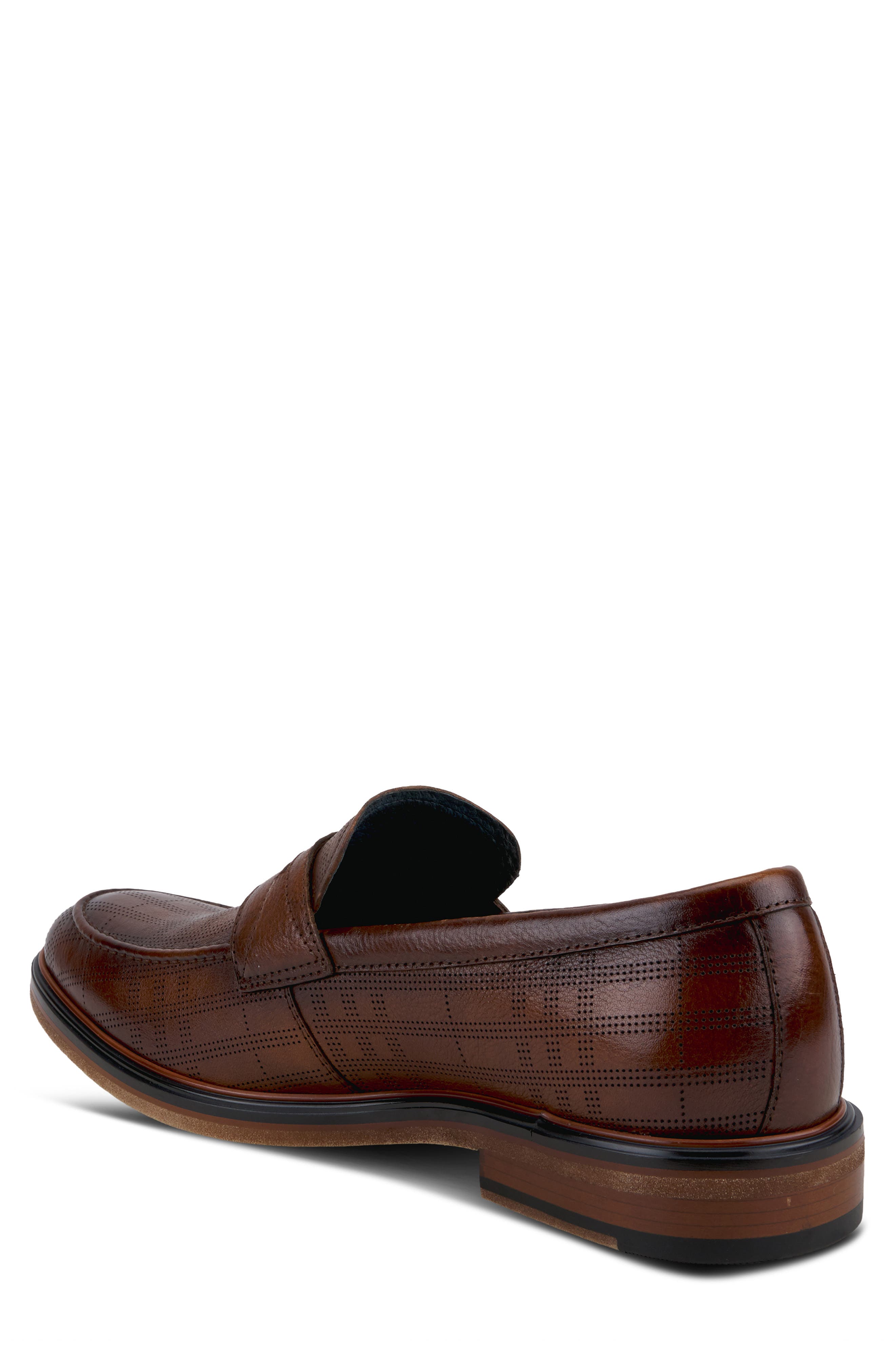 Spring Step Brando Leather Penny Loafer, Alternate, color, Cognac