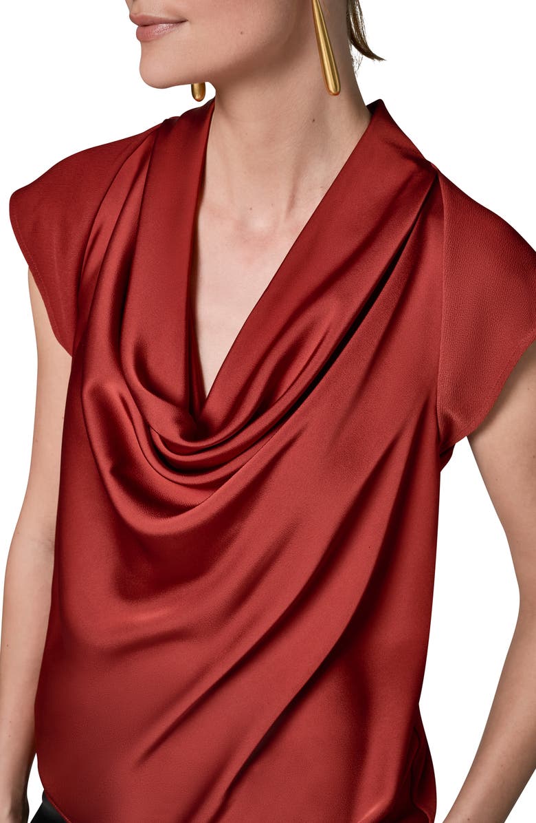 Donna Karan New York Cowl Neck Top, Alternate, color,