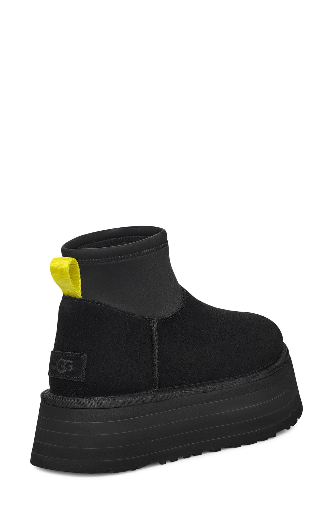 UGG<sup>®</sup> Classic Mini Dipper Platform Boot, Alternate, color, Black
