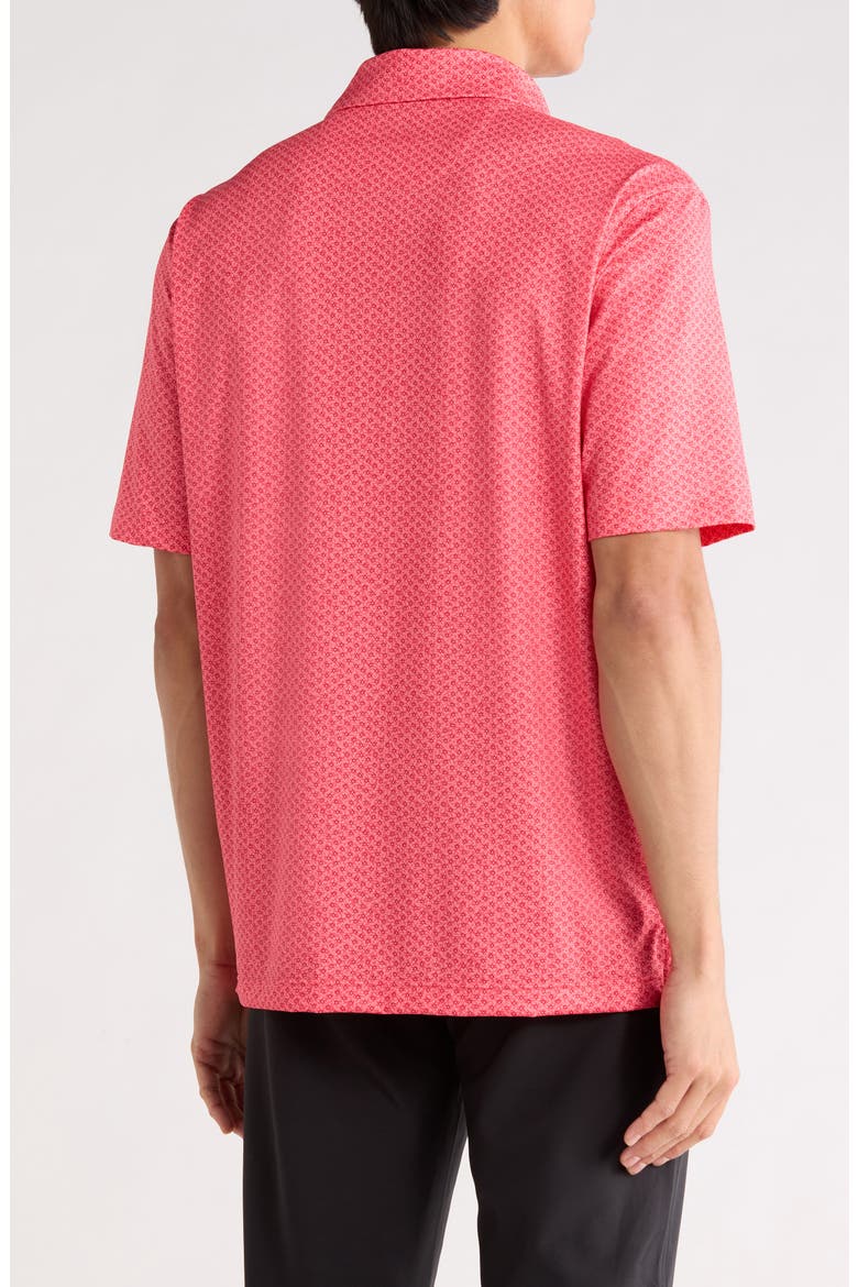 Coral Cove Print Knit Polo, Alternate, color, CALYPSO CORAL